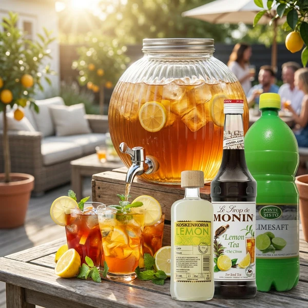 Lemon Tea Dispenser Drinkspakke 5 Liter DDSKpakke34 by Barlife color Sort