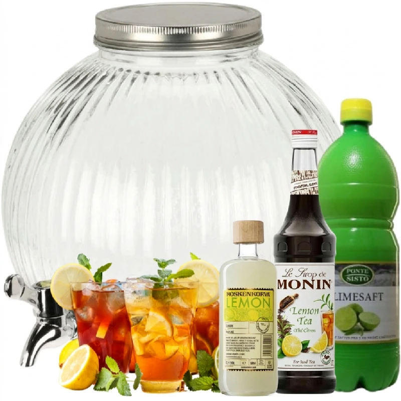 Lemon Tea Dispenser Drinkspakke 5 Liter DDSKpakke34 by Barlife color Sort
