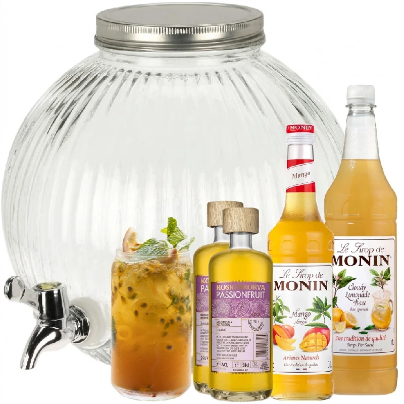 Passion Lemonade Dispenser Drinkspakke 5 Liter DDSKpakke39 by Barlife color Sort