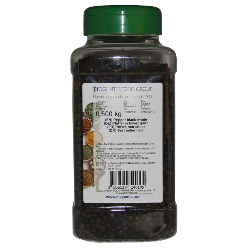 Sort hel peber i strødåse 500 g 252212 by HAYA4YOU color Sort