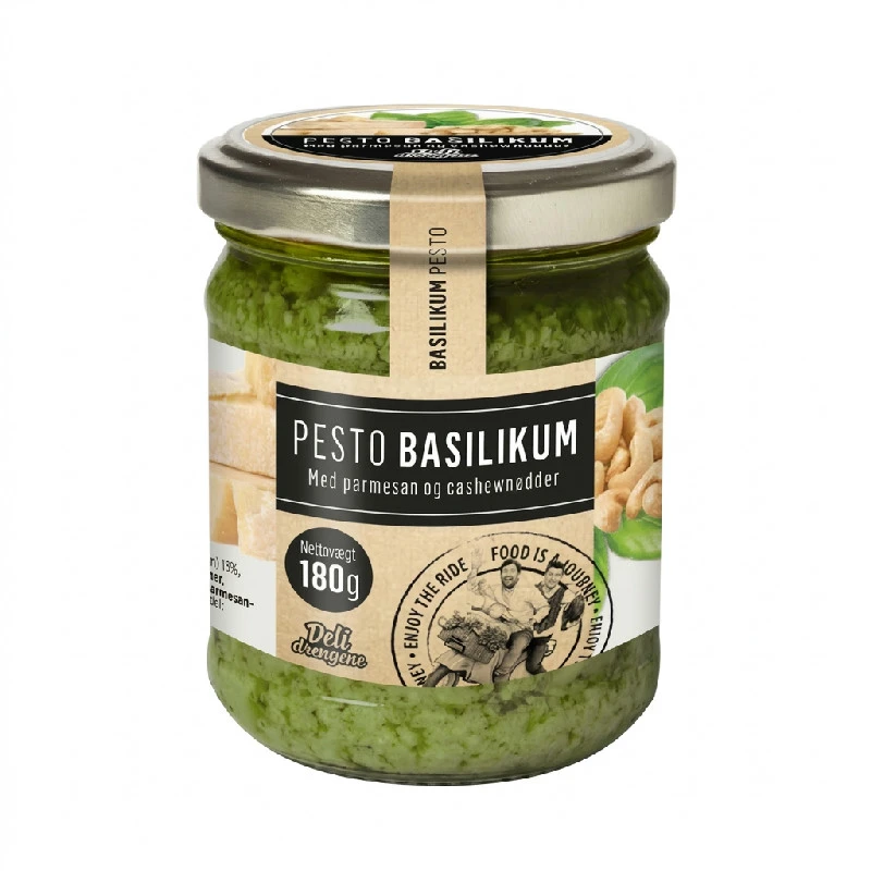 Gourmet Pesto Basilikum 180g 111DD by Deli Drengene color Sort