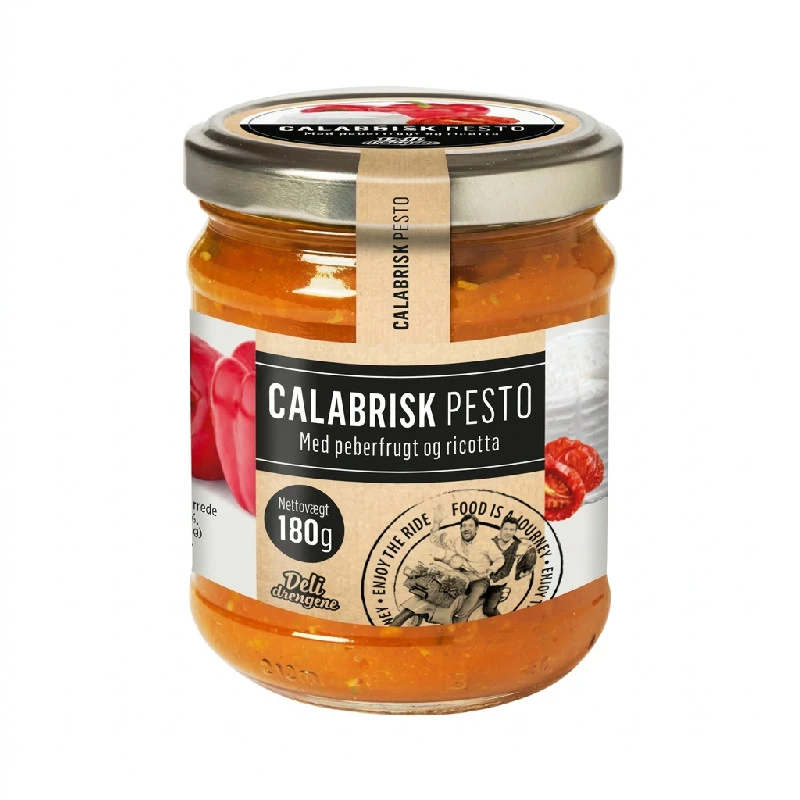 Calabrese Pesto 180g 113DD by Deli Drengene color Sort