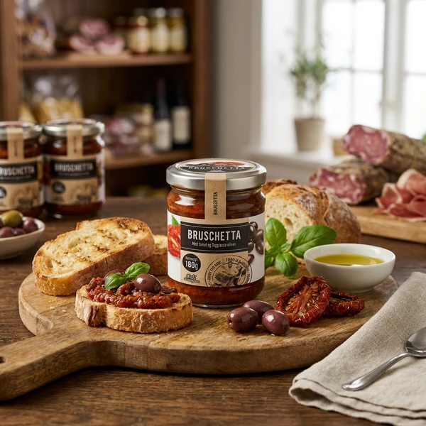 Bruschetta Taggiasca 180g 114 by Deli Drengene color Sort