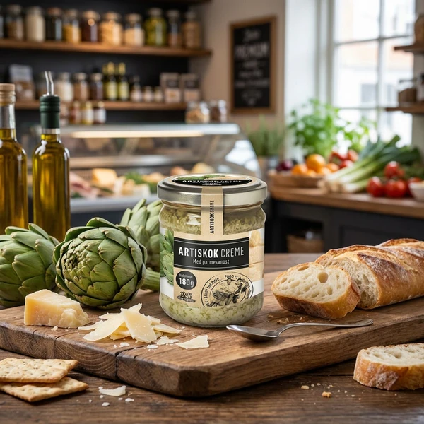 Artiskokcreme med Parmigiano 180g 118 by Deli Drengene color Sort