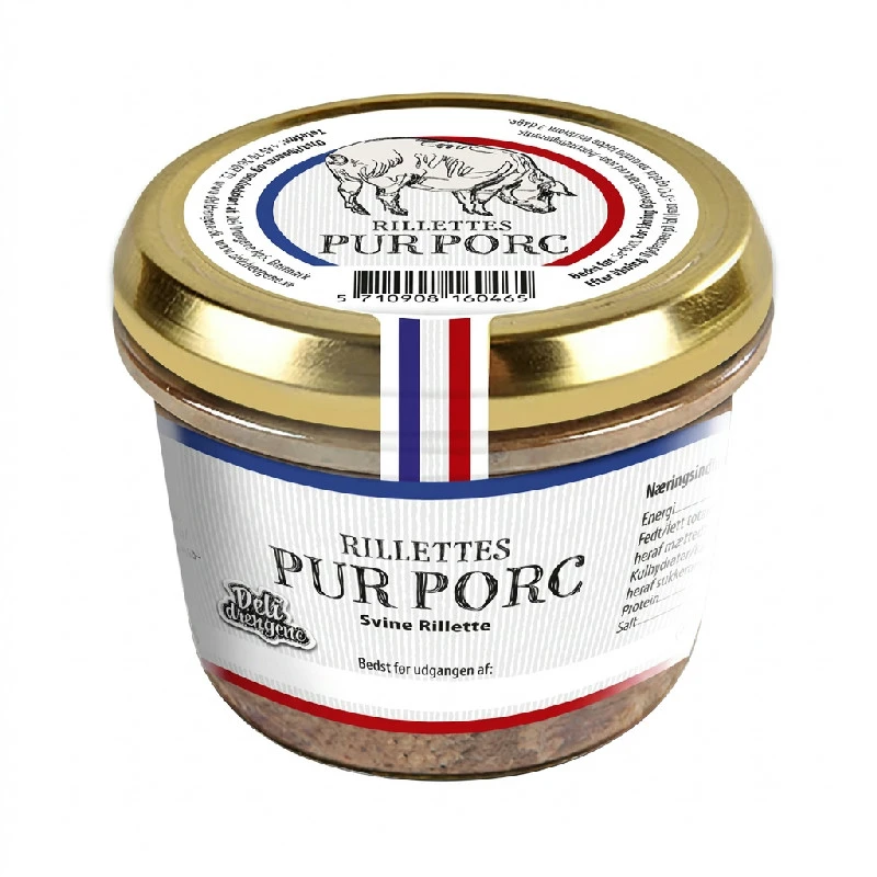 Svine Rillette DD 180g 15502 by Deli Drengene color Sort