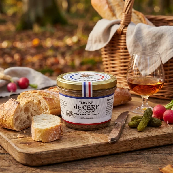 Venison Terrine m/Cognac DD 180g 15512DD by Deli Drengene color Sort