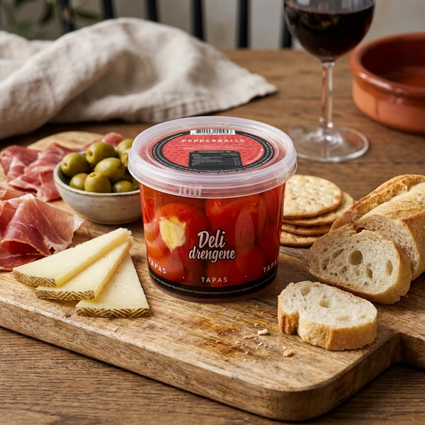 Pepperballs med friskost 270g (160g drænet) 1801DD by Deli Drengene color Sort
