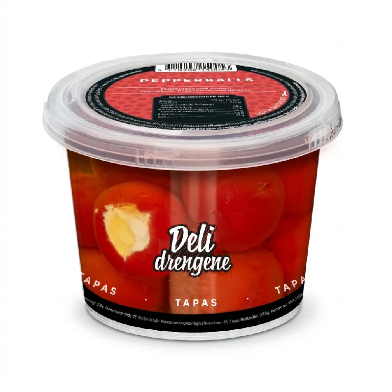 Pepperballs med friskost 270g (160g drænet) 1801DD by Deli Drengene color Sort