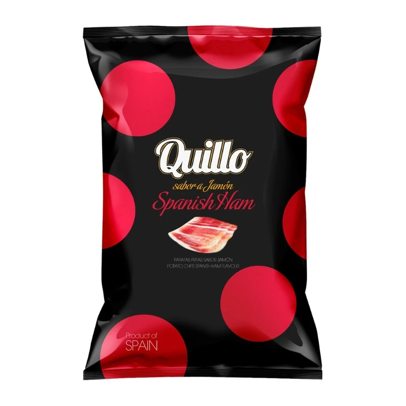 Quillo Serrano Chips 45g 1988 by Deli Drengene color Sort