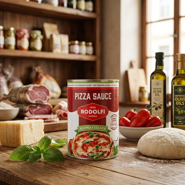 Rodolfi Pizza sauce 400g 2241 by Deli Drengene color Sort