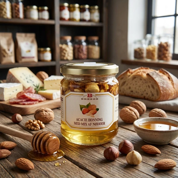 Acacie Honning med Mixed nødder 240g 2654 by Deli Drengene color Sort