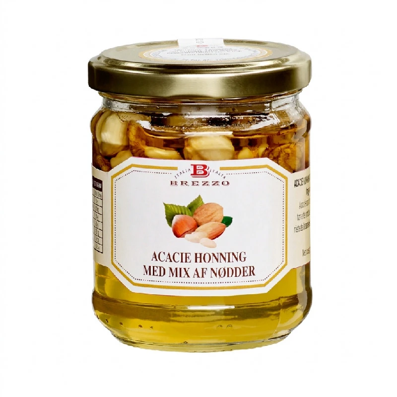 Acacie Honning med Mixed nødder 240g 2654 by Deli Drengene color Sort
