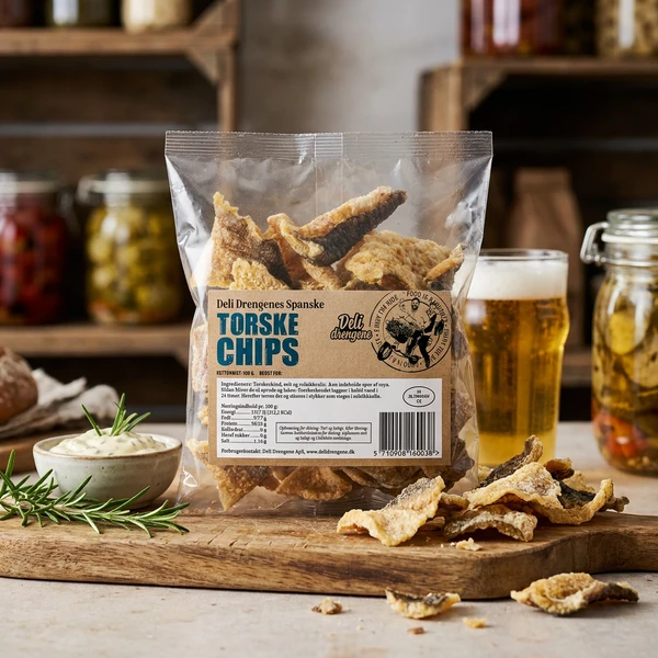 Torskechips 100g 284 by Deli Drengene color Sort