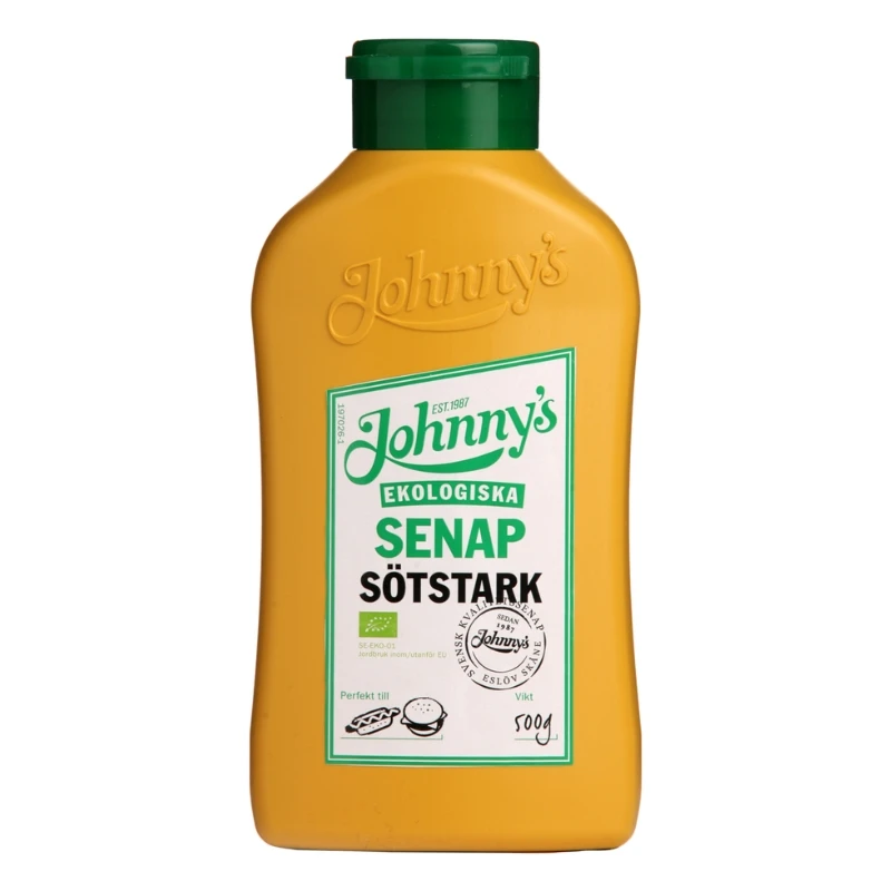 Johnnys Sennep Sødstærk Økologisk 500g 3100009 by Deli Drengene color Sort