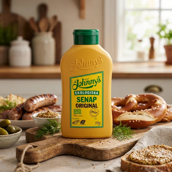 Johnnys Sennep Original Økologisk 500g 3100013 by Deli Drengene color Sort