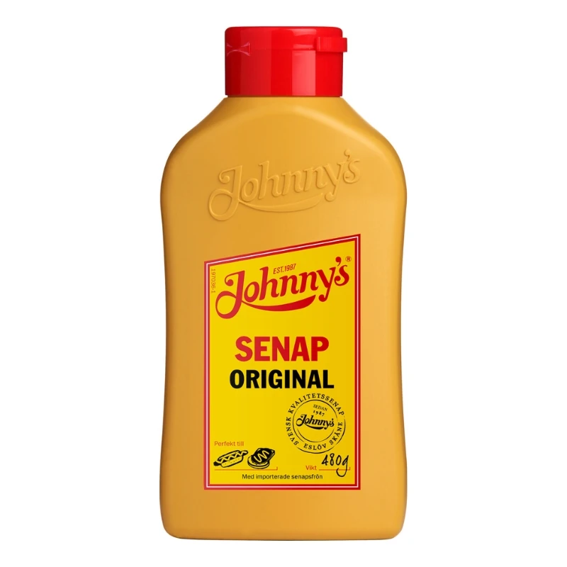 Johnnys Original sennep 480g 3100020 by Deli Drengene color Sort
