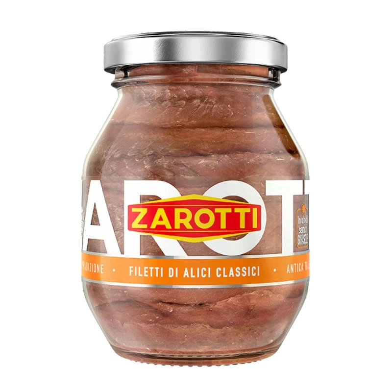 Ansjoser i solsikkeolie Zarotti 140g (74g) 59214 by Deli Drengene color Sort