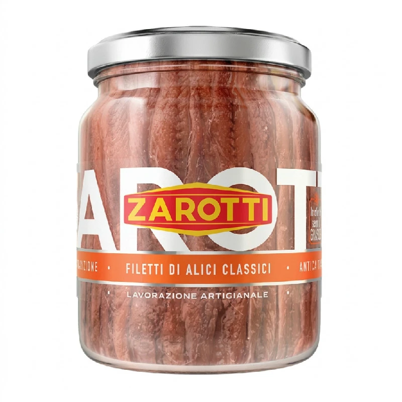 Ansjoser i solsikkeolie Zarotti 380g (200g) 59215 by Deli Drengene color Sort