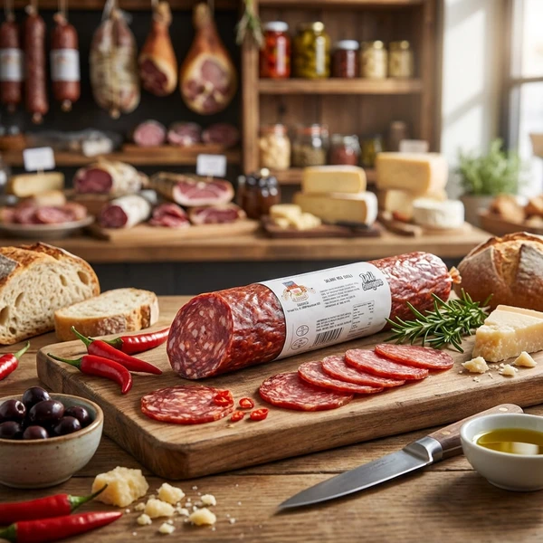 Deli Drengene Salami Diavola 250g 1102 by Deli Drengene color Sort