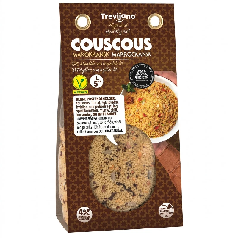 Marrokansk Cous Cous Grøntsager Pose 300g 62717 by Deli Drengene color Sort