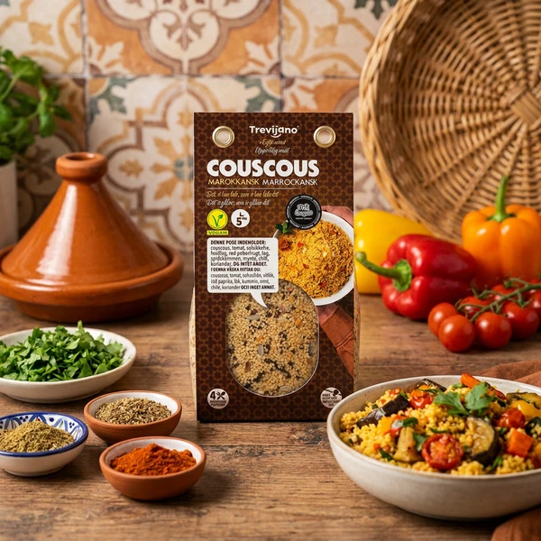 Marrokansk Cous Cous Grøntsager Pose 300g 62717 by Deli Drengene color Sort