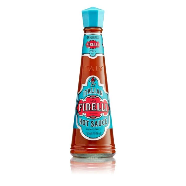 Firelli Chili Hot Sauce Original 148 ml 60101 by Deli Drengene color Sort