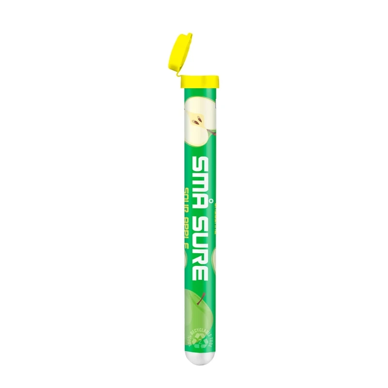 Små Sure Æble (50x2cl RØR) 64041 by SMÅ color Sort