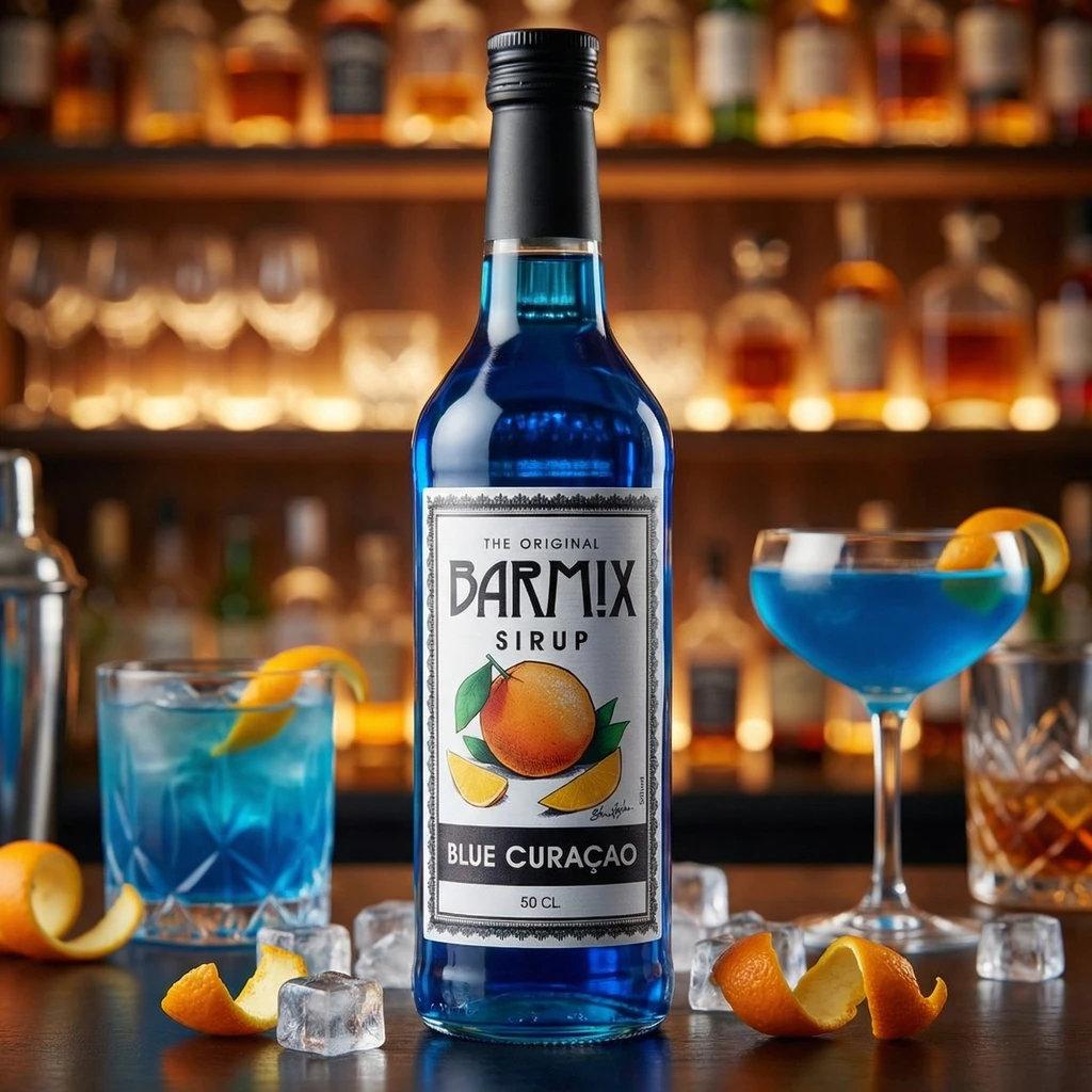 Barmix Blå Curacao Sirup 50 cl 61334 by Barmix color Sort