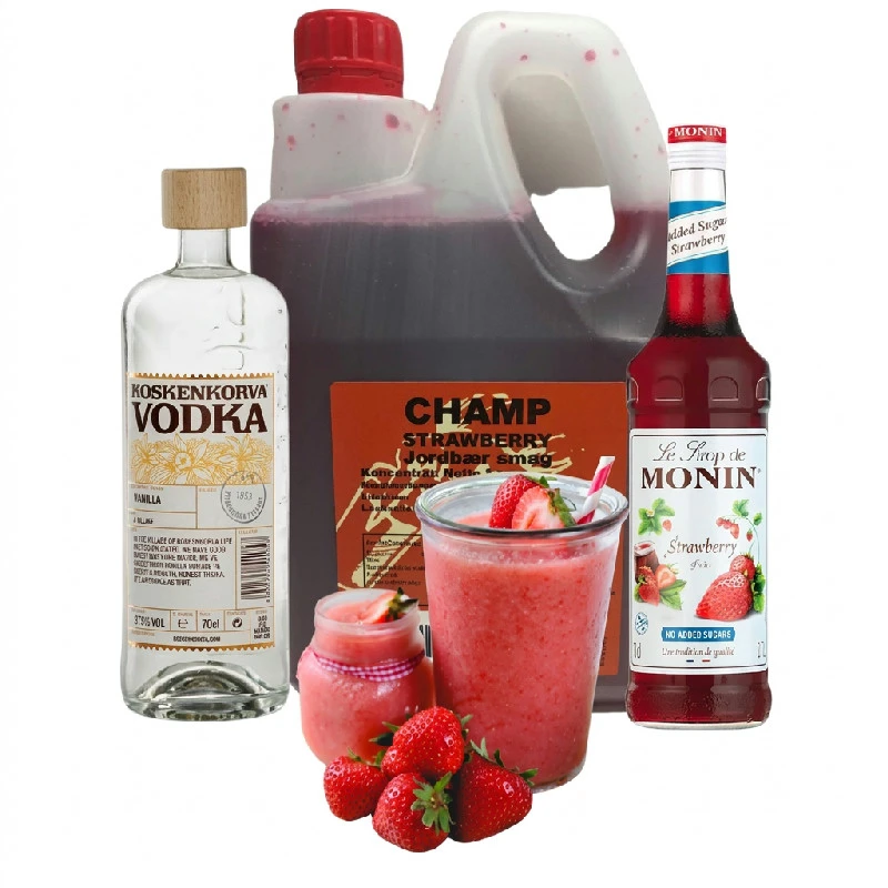 Jordbærdrøm - Slush ice drinkspakke Bundle63 by Bundle color Sort