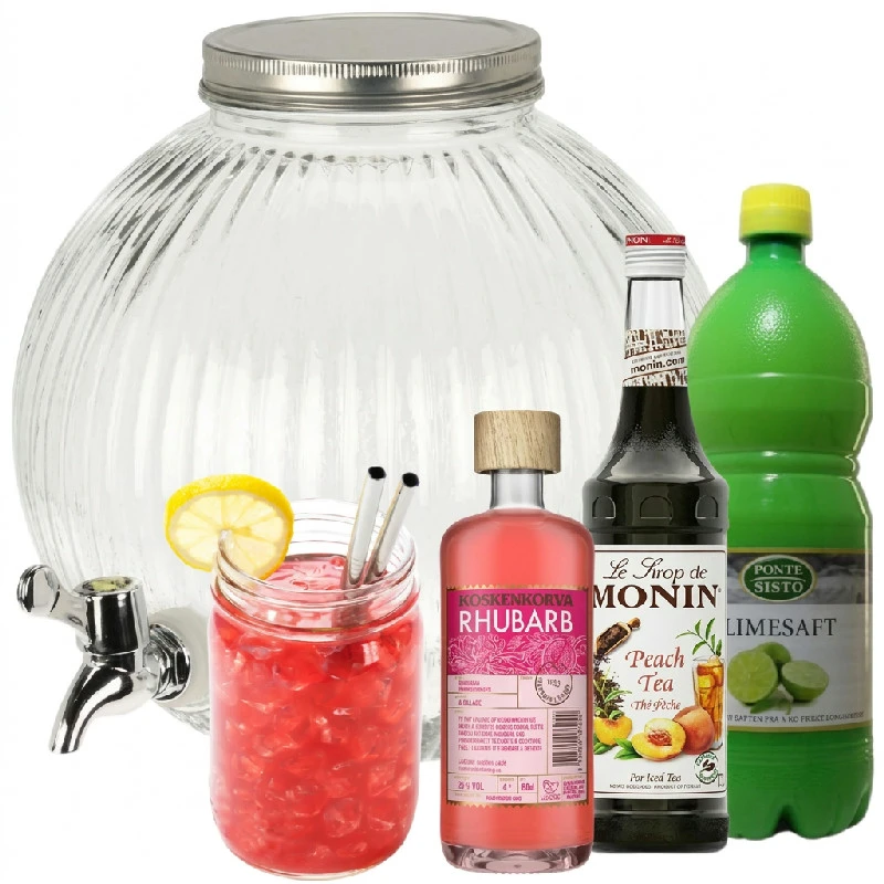 Peach Rhubarb Lemonade Dispenser - drinkspakke Bundle67 by Bundle color Sort
