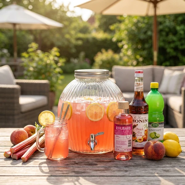Peach Rhubarb Lemonade Dispenser - drinkspakke Bundle67 by Bundle color Sort