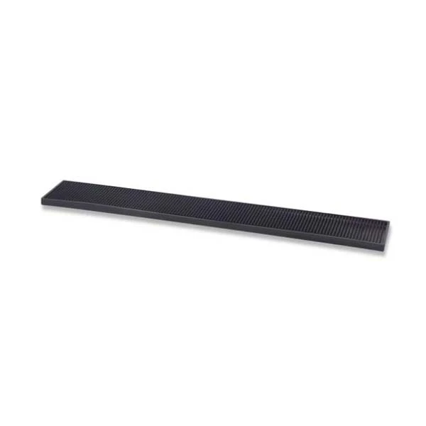 Barmåtte Sort 10x70 cm - Deluxe Sort Gummi Bar0889 by Beaumont color Sort