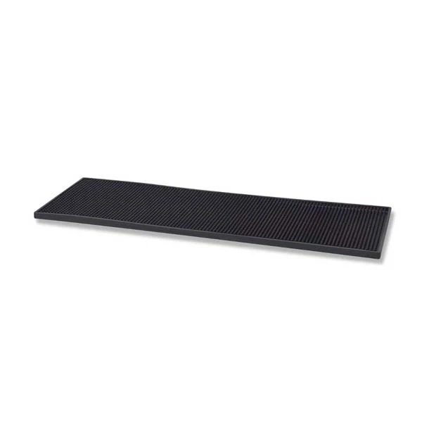 Barmåtte Sort 20x61 cm - Deluxe Sort gummi Bar0888 by NORDIC color Sort