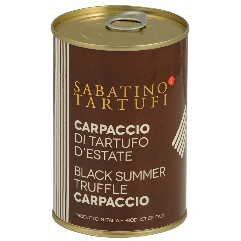 Trøffel carpaccio 100% sort ds 400 g 19041 by Sabatino color Sort