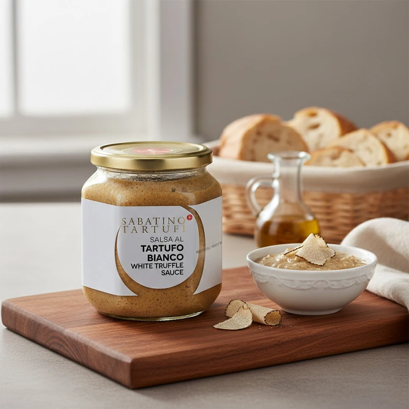 Trøffel sauce hvid 500 g 19045 by Sabatino color Sort