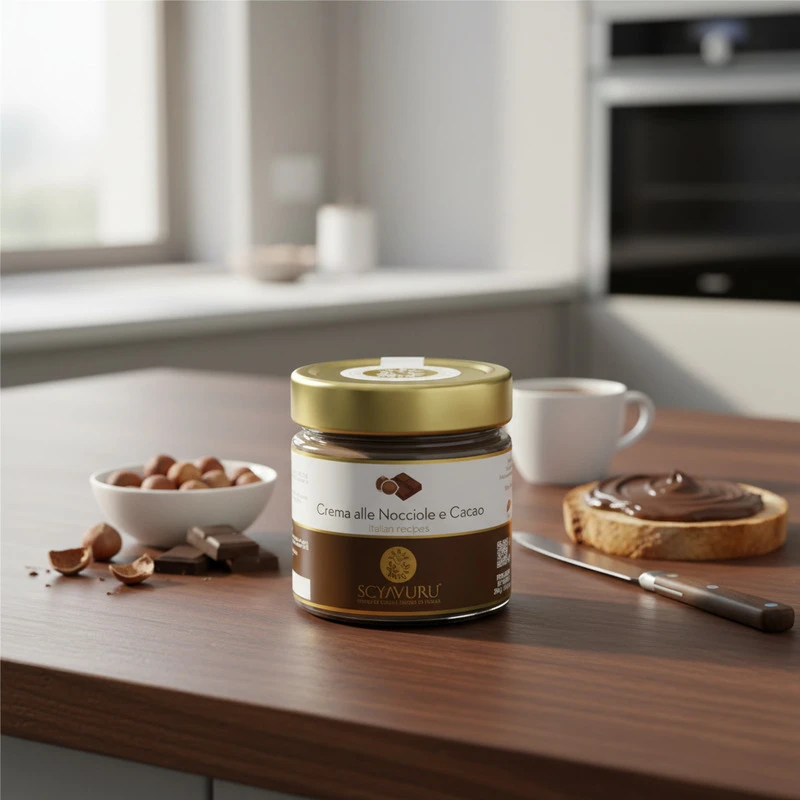 Smørepålæg chokolade nød 200 g 27437 by Scyavuru color Sort