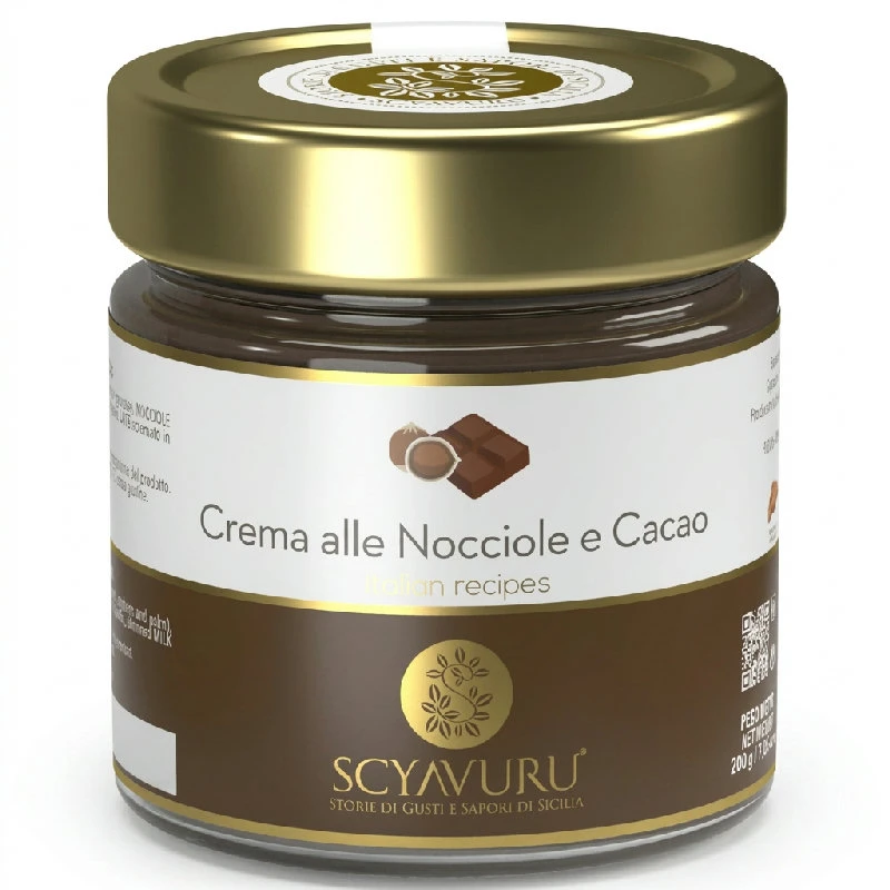 Smørepålæg chokolade nød 200 g 27437 by Scyavuru color Sort
