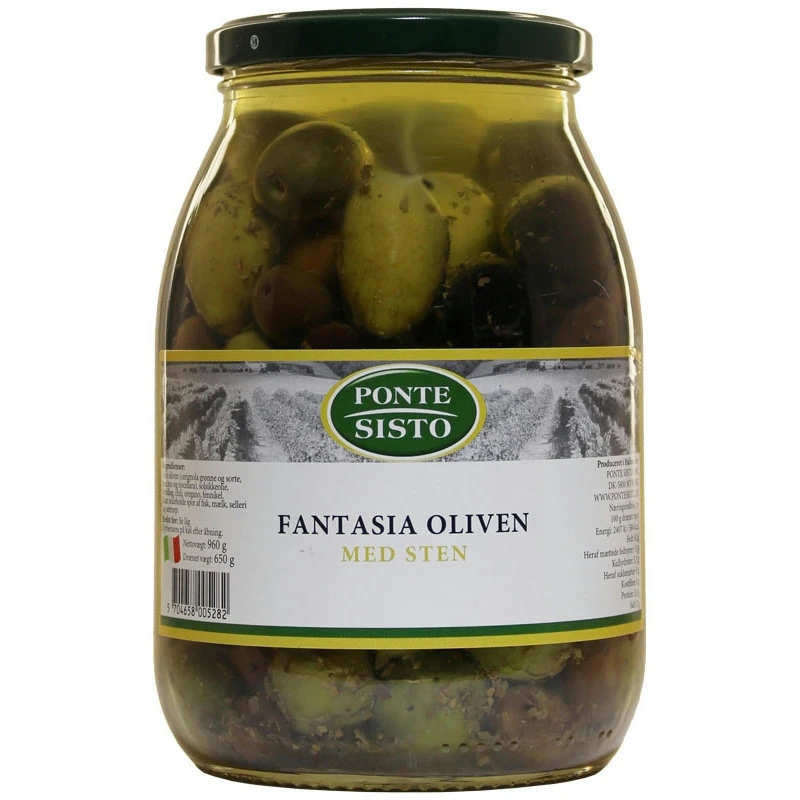 Oliven Fantasia 960 g 17565 by Ponte Sisto color Sort