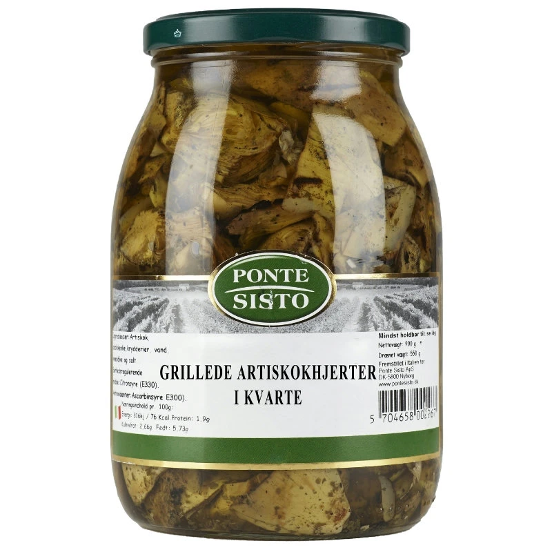 Artiskokhjerter kvarte grillede 1 kg 18245 by Ponte Sisto color Sort