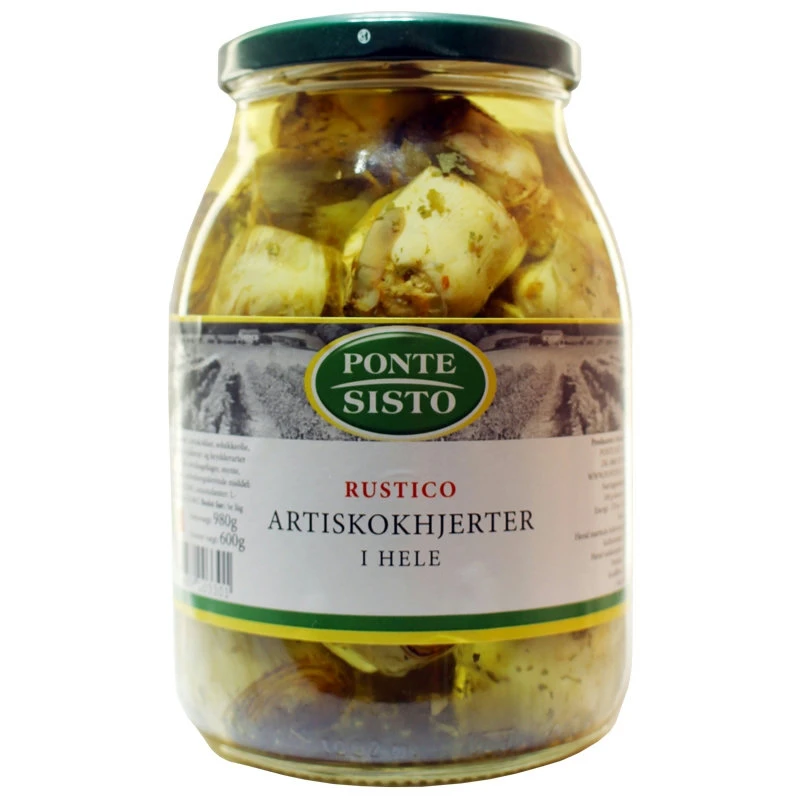 Artiskokhjerter hele rustico 980 g 18250 by Ponte Sisto color Sort
