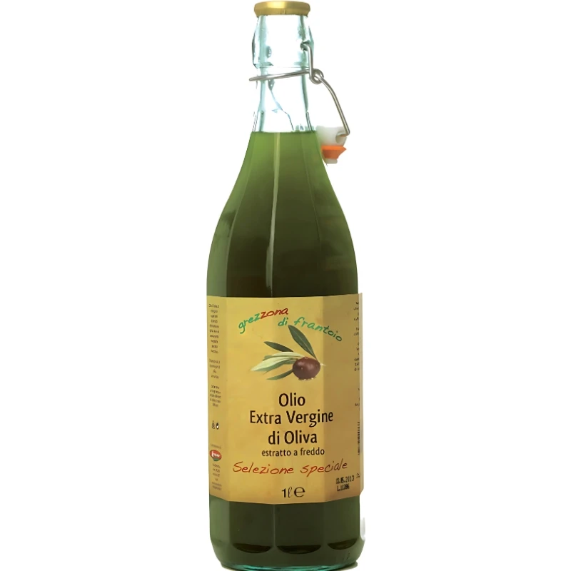 Ekstra jomfru olivenolie ufiltreret 1 l 15300 by Grezzona di frantoio color Sort