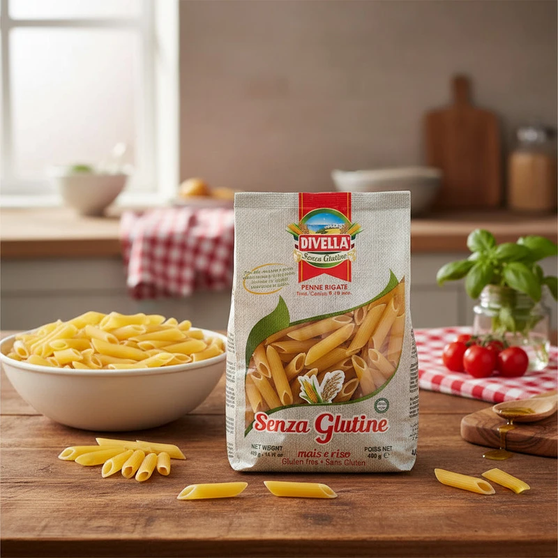 Glutenfri penne rigate 400 g 10290PS by DIVELLA color Sort