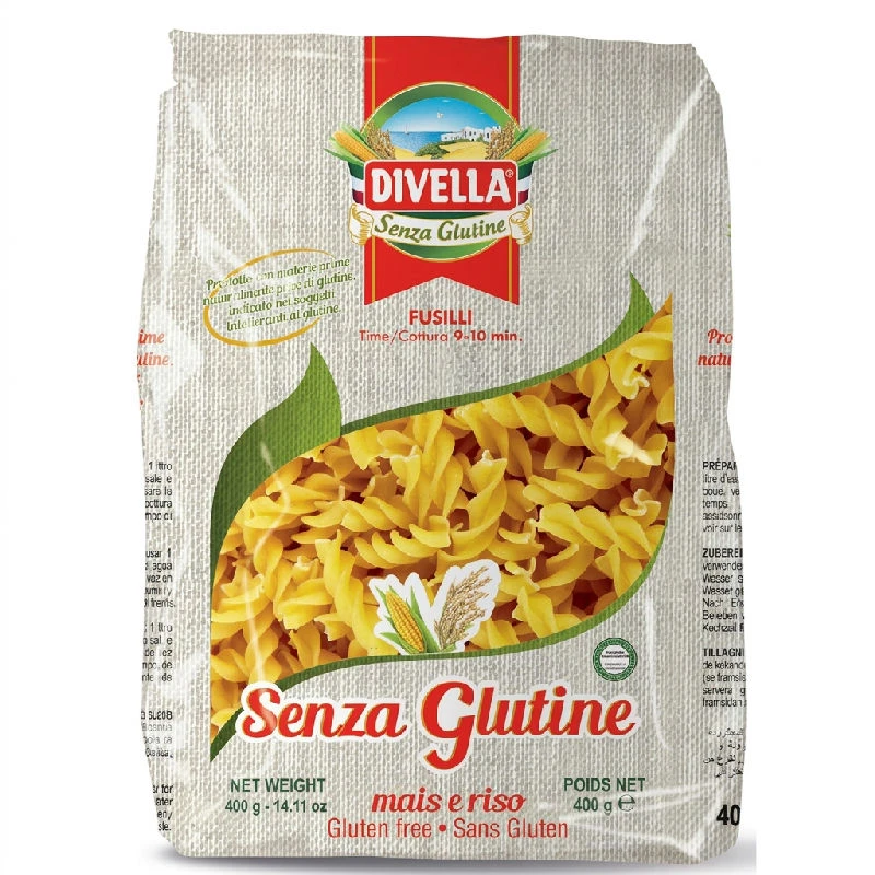 Glutenfri fusilli 400 g 10291PS by DIVELLA color Sort