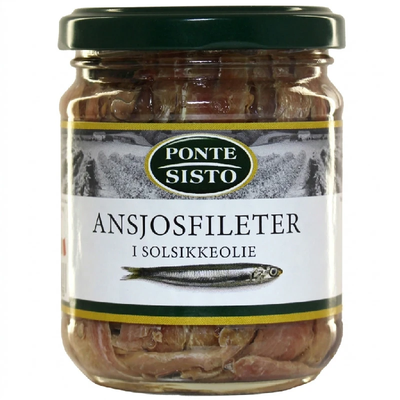 Ansjosfileter i olie 200 g 18501P by Ponte Sisto color Sort