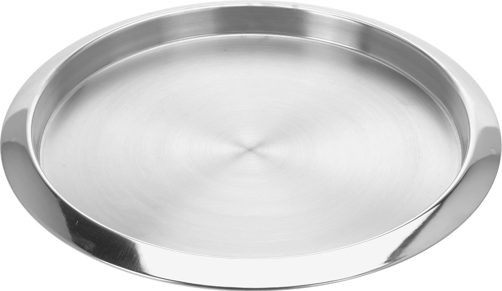 Serveringsbakke høj kant stål 35cm A12400800 by Koop color Sølv
