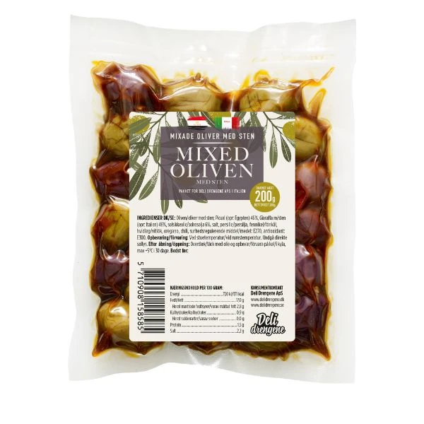 Mixed Oliven 200g 2103 by Deli Drengene color Sort