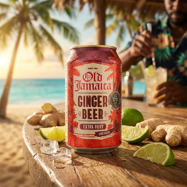 Old Jamaica Ginger Beer Kaloriefri 33 cl Dåse 3003 by Old Jamaica color Sort