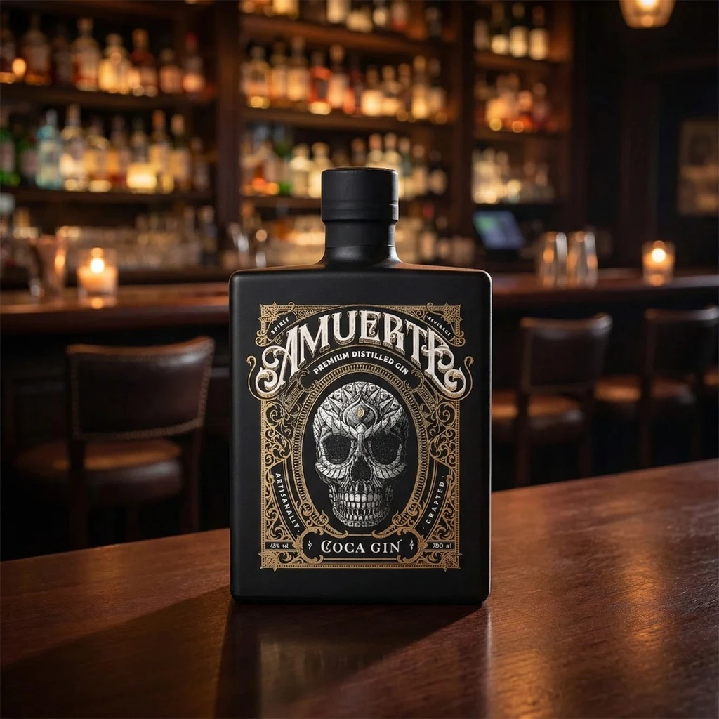 Amuerte Coco Leaf Gin - Black Edt. 70 cl 51441 by AMUERTE color Sort