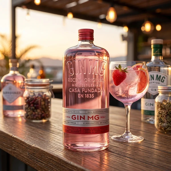 Gin MG Premium Rosa Gin FL 70 51468 by GINMG color Sort