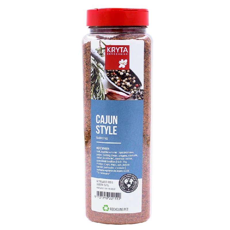 Cajun Style krydderi 600 g 32730 by KRYTA color Sort